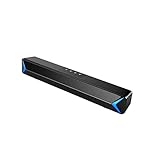 YANGMAN Soundbar Für TV-PC, Kleine Bluetooth-Soundbar-Lautsprecher, Integrierter Subwoofer, AUX- Und USB-Eingang, Ideal Für Heimkino-Computer-Gaming-Musik