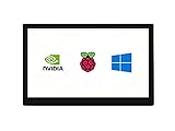 Waveshare 10.1inch QLED Quantum Dot Display Capacitive Touch 1280×720 Resolution G+G Toughened Glass Panel 170°Viewing Angle Support Raspberry Pi/Jetson Nano/PC/Game C