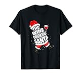 Weihnachtsmann-Familien-Weihnachts-Pyjama Der Weintrinkender Weihnachtsmann T-S
