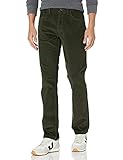 Amazon-Marke – Goodthreads Herren Cordhose mit 5 Taschen, komfortabel, elastisch, gerader Schnitt, Grün (Olive Oli), 34W x 30L