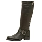 FRYE Damen Veronica Slouch-Stiefel, Schwarz (Schwarzes getrommeltes Vollnarbenleder.), 35.5 EU