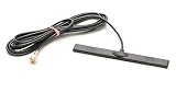 Alda PQ Multiband Klebe- Antenne für LTE, 3G, 4G, GSM, UMTS, Bluetooth, WLAN, WiFi für Glasbefestigung Kabellänge 250cm Steckertyp: SMA Male (SMA/M)