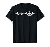 Geschenk für Segler Segelboot Meer EKG Segeln T-S