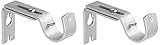 Amazon Basics Verstellbare Wandhalterung, 2er-Pack, Nick