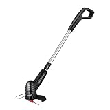Akku-Rasentrimmer, Bionic Trimmer Handheld, Innovativer Rasentrimmer Ohne Faden Funktioniert Mit Kabelbindern, Rasenkantenschneider Mit Führung, Längenverstellb