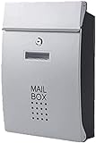 FFVWVGGPAA Postkasten Briefkasten Briefkasten im Freien, der Moderne einfache Briefkästen abschließt Home Office Briefkasten im Freien Briefkasten F0090027(Color:Silver;Size:Free Size)