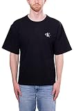 Calvin Klein Jeans Herren-T-Shirt Relaxed mit Logo auf der Rückseite, Gr., Schwarz X-S