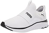 PUMA Damen Softride Sophia Slip on Laufschuh, weiß/schwarz, 35.5 EU