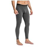 BIBOKAOKE Leggings Herren Jogginghose Kompressionshose Sport Leggings Schnell Trocknend Atmungsaktiv Leicht Sport Running Lang Hose Stretch Fitness Berglauf Hose Offroad-Laufen Lange L