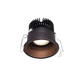 GYZLZZB 5W-15W Anti-Blend-Embedded-LED-Deckenleuchte, Indoor-Aluminium-High-Hellness-Gänge-Porch-Cob-Downlights für Decke, 3000K / 3500K / 4000k Home Commercial Beleuchtung Downlight, RA □ 95, schw