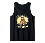 Erklärbär Humorvoll Lehramt Homeoffice Klugredner Tank Top