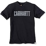 Carhartt Herren Maddock Graphic Block Logo Short-sleeve T-shirt T Shirt, Schwarz, S EU