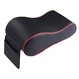 KiAKUO Mittelarmlehne Cover Memory Foam Konsole Armlehnen Box Pad Cover Waschbare PU Leder Armlehnenbezüge für Autos Ergonomisches Design Armlehnen Box Cover für die meisten Fahrzeuge, SUV