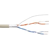 InLine 69980C Telefon-Kabel 4-adrig, 2x2x0,6mm, zum Verlegen, 25m Ring