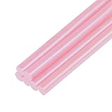 Heißklebestifte, Mini Heißklebestift für Klebepistole 0,27 Zoll X 4 Zoll Rosa 12 Stick