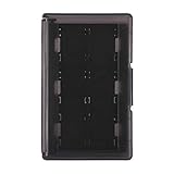 DAUERHAFT Leichter Spielkartenhalter Interne Abs Leichte Oberfläche wasserdichte Spielkartenbox, für StorageSwitch-Spielkarte, für Nintendo Switch, für Storage Tf-Karte(Black)