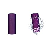 Ultimate Ears Megaboom 3 Tragbarer Bluetooth-Lautsprecher, 360° Sound, Satter Bass, Ultraviolet Purple/lila & Boom 3 Tragbarer Bluetooth-Lautsprecher, 360° Sound - Ultraviolet Purple/