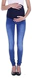 Damen Umstandsjeans Schwangerschaftsjeans Slim Schwangerschaft-s-Jeans Umstand-s-Hose Umstand-s-Hosen Röhre-n-Jeans Maternity Over-Size-Plus Big Gr große Größe-n dunkel-blau-e übergröße-n Hellblau 36