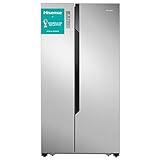 Hisense RS670N4BC2 Side-by-Side Kühl-Gefrierkombination/ NoFrostPlus/ Inverter-Kompressor/ FastFreeze/ Multiflow 360°/ 178,6 cm/ Kühlteil 336 l/ Gefrierteil 185 l/ 43 dB/ 309 kWh/ Jahr/ Inox-Look