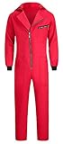 Seawhisper Roter Overall Haus Jumpsuit des Geldes Kostüm Papierhaus Herren Arbeitskleidung HausdesGeldes Kostüm Damen Unisex Halloween Faschings Kostüm Rot XL