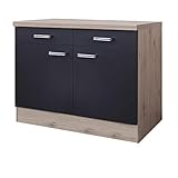 MMR Küchen-Unterschrank LONDON - Küchenschrank - 2-türig - 2 Schubladen - Breite 100