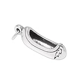 TheCharmWorks Sterling Silber 3D Kanu Paddelboot Canoe C