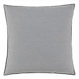 HAVE A SEAT Luxury - Kissen 50x50 cm, ergonomisches Dekokissen mit Füllung - wetterfestes Balkonkissen, pflegeleicht, waschbar bis 95° C, Made in Germany (50 x 50 cm, Hellgrau)