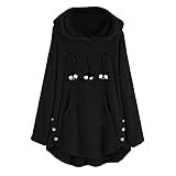 mkiuyeu Damen Wintermantel Lang Große Größen Sehr Warm Wolle Schwarz Beige Sale mit Fell Kurz Fleece Jack