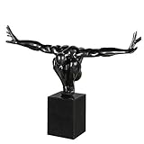 Casablanca Skulptur Cliffhanger schwarz/silbeH.55