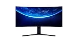 Xiaomi Mi Curved Gaming Monitor 34' (86, 36cm) mit AMD FreeSyncPremium (WQHD 3.440 x 1.440, 21:9, 144Hz, 4ms, 300lm, 121% sRGB, 2 HDMI, 2 Display Port, Audio Out, TÜV zertifizierte Blaulicht Reduk