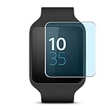 Vaxson 3 Stück Anti Blaulicht Schutzfolie, kompatibel mit Sony Smartwatch 3 Smartwatch Hybrid Watch, Displayschutzfolie TPU Folie Bildschirmschutz [nicht Panzerglas Hülle Case ]