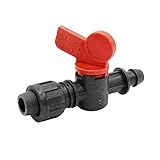 WXPSE DIY Rohrfittings Wasserstromsteuerungsventil Landwirtschaft Bewässerungsschlauchverbinder 13mm bis 10,5 mm Tropfband Bypassventil Pipeline Wasserventil 1 stück Langlebige Rohrverschraubung