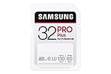 Samsung PRO Plus 32GB SDHC UHS-I U3 100MB/s Full HD & 4K UHD Speicherkarte (MB-SD32H/EU)
