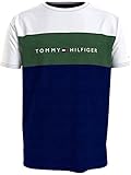 Tommy Hilfiger Herren T-Shirt Kurzarm CN SS Tee Logo Flag UM0UM01170MS1 Grün M