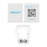 SNOOZY® Premium Nasenring gegen Schnarchen - Das Original - Top Schlafhilfe - Anti-Schnarch Clip - Schnarchstopper - mit Aufbewahrungsbox I *Verbesserte Funktionalität*