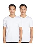 BOSS Herren T-Shirt RN 2P CO/EL Zweier-Pack T-Shirts mit Logo auf der B
