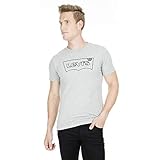 Levi's Herren Housemark Graphic Tee T-Shirt, Hm Outline Mid Tone Grey Heather, S