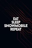 Vintage Retro Eat Sleep Sled Repeat Snowmobile Sledding Saying Notebook Planner: Snowmobile Journal (Notebook, Diary, Gifts) for women ,Money,Daily Journal,Daily Org