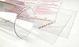 Polycarbonat Platte Makrolon® transparent 0,75 mm (2050 x 1250 Format) (0,75 mm, 1250 x 1025 mm (3 Stück))