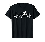 Downhill Herzschlag EKG T-Shirt Fahrrad Mountainbike MTB F