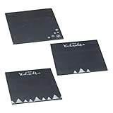 Premium Schieferplatte X Mas I Weihnachten I gedeckter Tisch I 3 er Set mit Aufdruck I Frohe Weihnachten I Servierplatte I Tischset I Geschirrset I Tisch Set I Advent I Geschenk (3 er Pack)