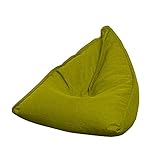 Bohnenbeutel-Stuhl-Sofa-Cover,Perfekte Lounge Gaming-Sessel-Zuhause Garten-Bohnen-Tasche-Faule Liegen Bohnenbeutel Aufbewahrungsstuhl-Covery-Boden-Grün_100x110