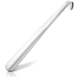 JK Trade® 72cm STABILER Edelstahl Schuhlöffel Lang | Schuhanzieher Edelstahl Lang zum Stehen | Schnell & Rückenschonend | optimierte Länge & Breite | Shoe Horn | Business | Modern | Aufhängb