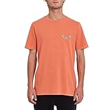 Volcom Herren Gasp High Ss Tee T-Shirt mit kurzen Ärmeln, Braun (Burnt Ochre), L