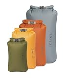 Exped Fold Drybag Set XS-L Bunt-Blau-Gelb-Grün-Orange, Packsack, Größe 3l - 13l - Farbe M