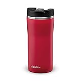 Aladdin Barista Mocca Thermavac Leak-Lock Edelstahl Thermobecher 0.35L Cherry Red – Auslaufsicherer Becher - Kaffeebecher To Go Thermo - Hält 3 Stunden Heiß - BPA-Frei - Spü