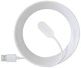 Arlo zertifiziertes Zubehör | Magnet-Ladekabel, geeignet für den Innenbereich, nur mit kabelloser Arlo Ultra, Ultra2, Pro3, Pro4 und Floodlight Überwachungskamera aussen kompatibel, 244cm, VMA5000C