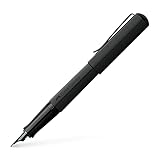 Faber-Castell 150570 - Füller Hexo, Federbreite M, schwarz matt, 1 Stück