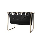 GAXQFEI Buch-Rack, Home Storage & Organization, Leder-Magazin-Rack-Datei-Halter-Stand-Organizer, Magazin-Buch-Rack-Freistehender Inhaber, Für Home O