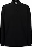 Fruit of the Loom - Premium Longsleeve Polo - Modell 2013 / Black, L L,Black